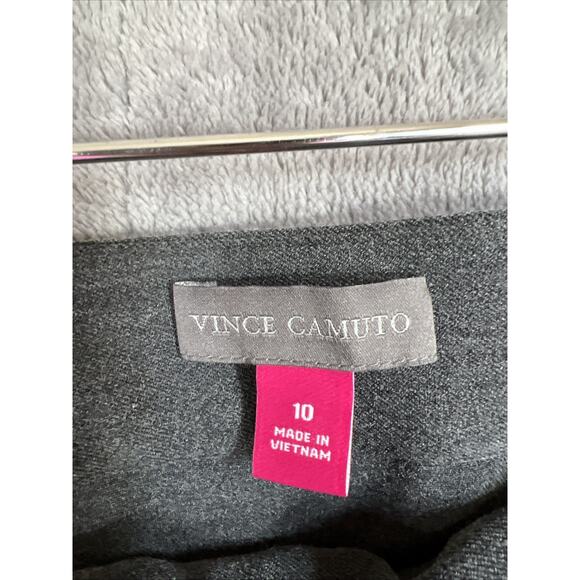 Vince Camuto Pants Womens 10 Gray Slim Riding Style Ponte Ankle Trousers Career - Picture 5 of 10